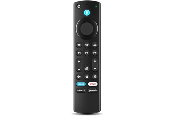 Replacement Remote for Fire Smart TV, Compatible with Insignia Toshiba TCL Hisense Fire Smart TV, Simple Setup, Voice Control, 1-Year Warranty - Not for Roku OS