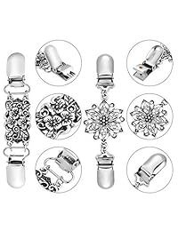 Jetec - 2 pares de clips para camisa de estilo retro, para chal de vestir, para mujeres y niñas