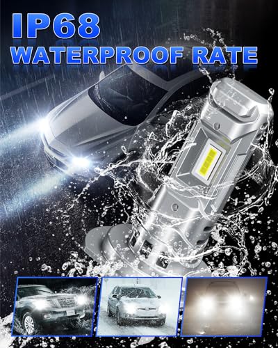 SUPAREE H7 LED Bulb H7 LED Car Canbus H7 LED 6500k White Hi/Lo Beam 12V 80W 24000LM 600% Bright 1:1 Mini Design Plug n Play 2pcs