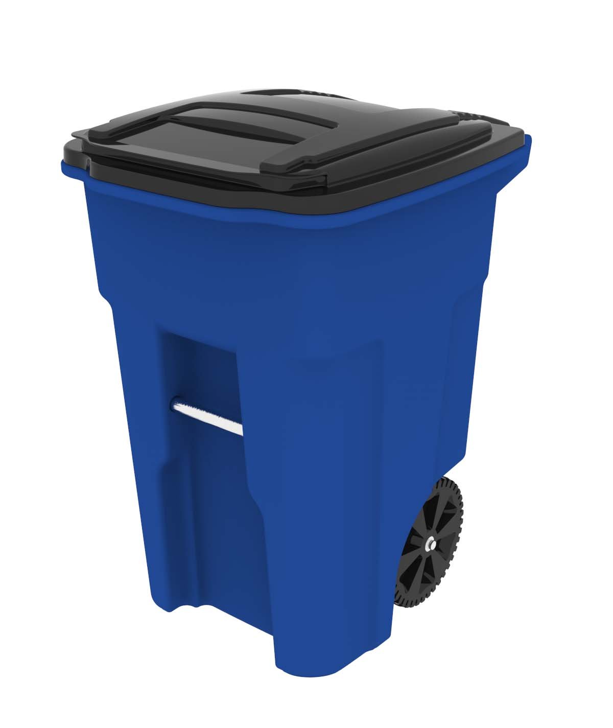 Toter 025548R1705 Residential Heavy Duty Two Wheeled Trash Can with