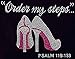 Order my steps PSALM 119:113 PINK Rhinestone Transfer