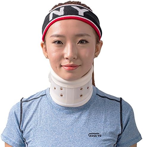 Rigid Hard Plastic Cervical Neck Collar Traction Device Brace Support (L)