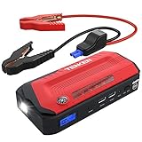 TENKER 800A Peak 18,000mAh Portable Car Jump Starter (up to 6.5L gas/5.5L diesel engines), Battery Booster, Phone Charger with LED Flashlight and Dual USB Ports