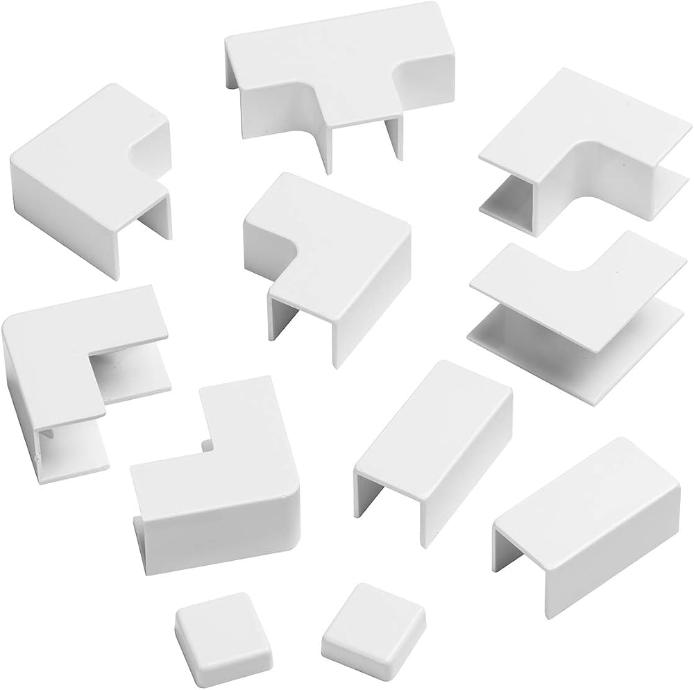 D-Line 16x16mm Trunking Accessory Multipack 11-Piece White