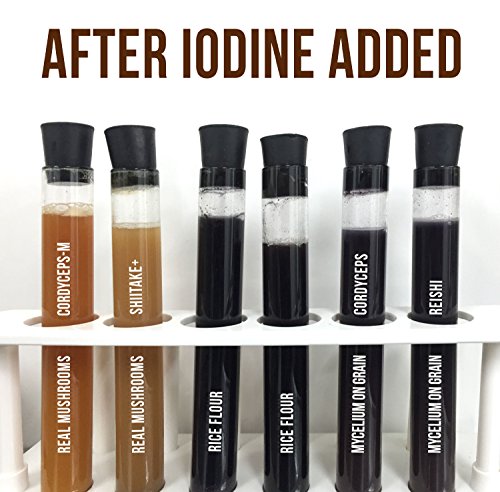 Real Mushrooms Mushroom Starch Test Kit, Test Your Mushroom Supplement for The Presense of Starch, Determine if Your Supplement is Pure Mushroom or Not