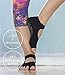 2 Pairs ♥ RAE YOGA Barre Pilates Non Skid Bella Half Toe Grip Socks ♥ Bamboo Barefoot Feel (S-M (5-8), Black)
