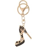 GALPADA Diamond High Heel Keychain Lightweight Rhinestone Shoe Charm for Car Keys Purse and Bag Accessories Ideal Gift for Women