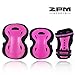 2PM SPORTS Girl's Pink Protective Gear Set - Knee Pads Elbow Pads and Wrist Guards for Kids Rollerblades Skateboarding, Inline Roller Skating, Cycling, Balance Bikes, and Scooters - Medium