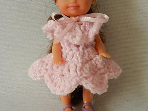 Pink Doll Dress fits Baby Kelly from the Barbie family and other similar size dolls