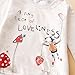 Little Girl's Long Sleeve Cartoon Pullover Shirt and Jeans Pants Outfit Set (6T, Apricot)