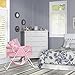 Dream On Me Karley Bassinet in Rose, Lightweight Portable Baby Bassinet, Quick Fold and Easy to Carry, Adjustable Double Canopy, Indoor and Outdoor Bassinet with Large Storage Basket.