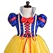 Dressy Daisy Toddler Little Girls' Princess Costume Fancy Dresses Up Halloween Party With Red Ribbon Size 4T