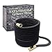 TheFitLife Best Expandable Garden Hose - 25/50/75/100 Feet Strongest Triple Core Latex and Solid Brass Fittings Free Spray Nozzle 3/4 USA Standard Easy Storage Kink Free Flexible Water Hose (50 Feet)
