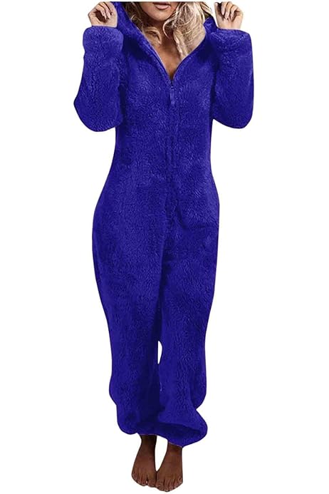 Adult Fleece Onesie Cute Blue Adult Onesie Pajamas Fleece Onesies
