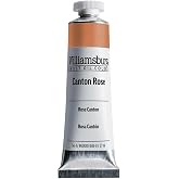 Williamsburg Artist Oil Colors, Canton Rose, 37 ml Tube | Artist grade oil paint delivering rich texture, high pigment load, and distinctive handmade character.