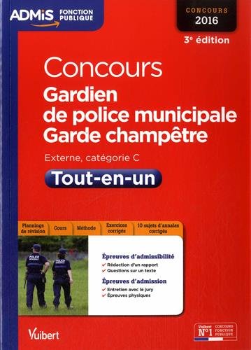 Concours gardien de police municipale, garde champêtre
