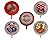 5 Nascar 18" Mylar Party Balloon Bundle - Jeff Jordan, Dale Jarrett, Bill Elliot & Mark Martin