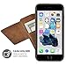 iPhone 6s Wallet Case, ZVEdeng iPhone 6 Case with Card Holder, iPhone 6 Case for Men, PU Leather Shockproof Cover Case with Card Slot Holder - Brown