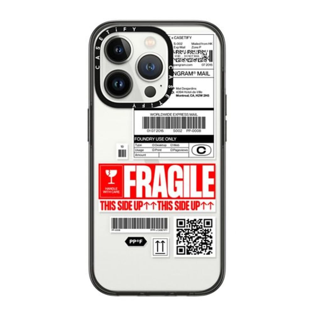 CASETiFY Compact iPhone 14 Pro Case [2X Military Grade Drop Tested / 4ft Drop Protection] - PP-0008 - Clear Black — image 1