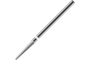 HYTOOS Small Cone Cuticle Clean Nail Drill Bits, 3/32" 2mm Conical Carbide Nail Bit, Professional Safety Under Nails Cleaner for Cuticle Dead Skin, Electric Manicure Accessories, Fine