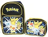 Pokemon Pikachu Diamond Pearl Large Backpack Bag w/ Matching Lunch Bag