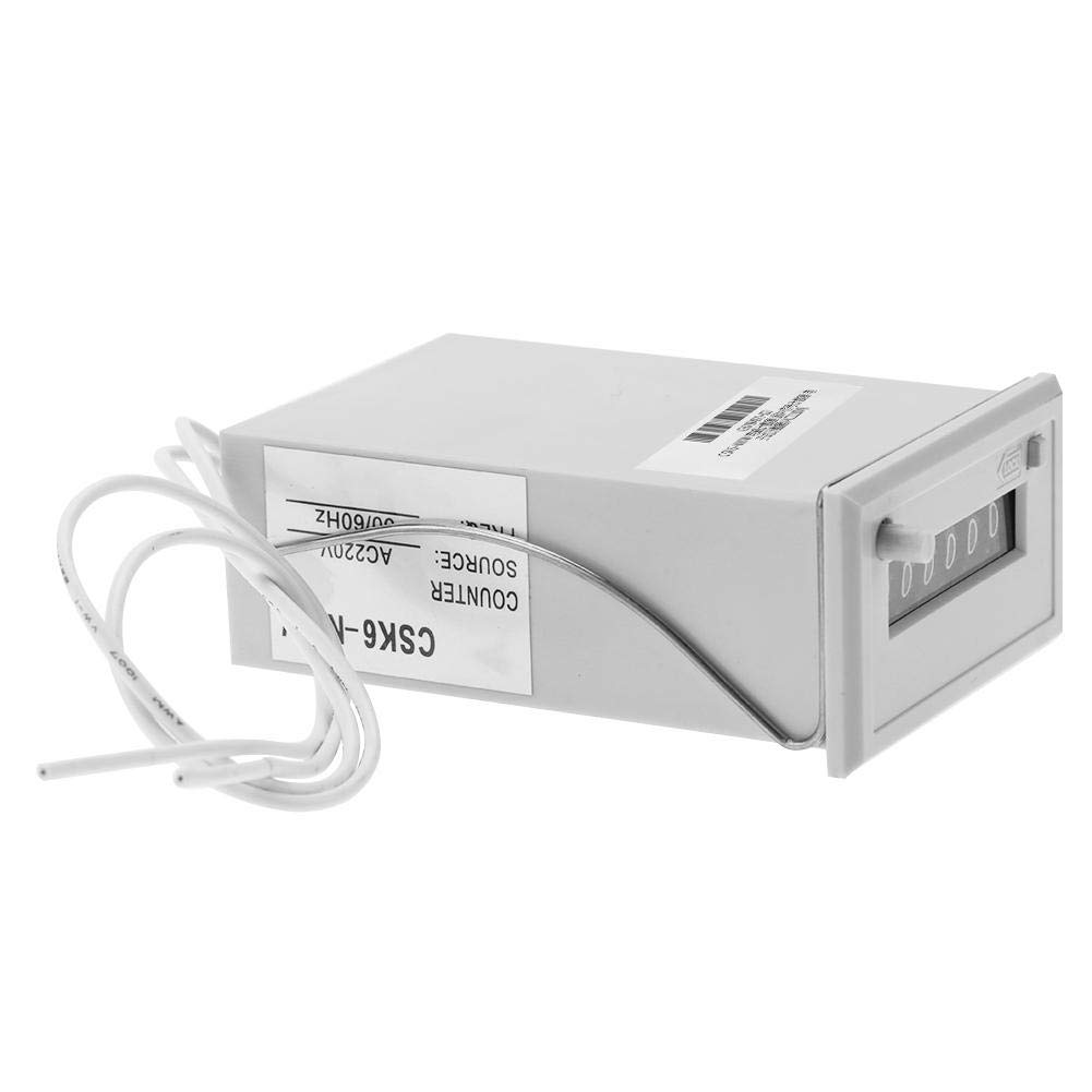 6 Digit Frequency Counter High Speed Electromagnetic Pulse Counter AC 220V / AC 110V / DC 24V / DC 12V(AC 110V) - Image 5