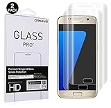 Galaxy S7 Screen Protector [Not Tempered Glass] ,cresawis Samsung Galaxy S7 PET Film Screen Protector [Full Coverage] Anti-Bubble Ultra HD Shield w/ Lifetime Replacements[2 PACK]