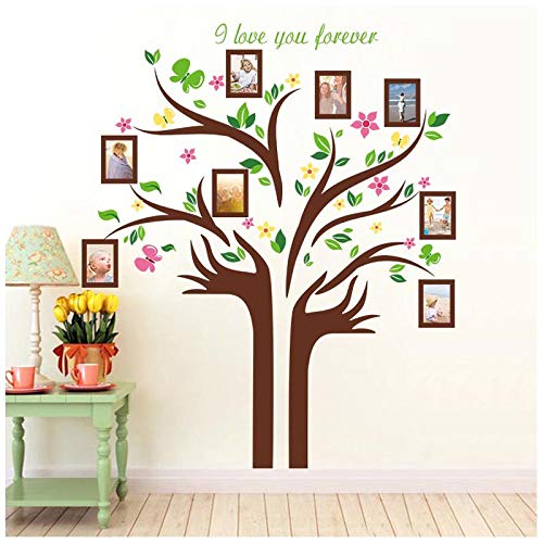 Family Tree Wall Decal with Quotes, H2MTOOL Removable 5