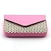 Partstock Multipurpose PU Leather Business Name Card Holder Wallet Leather Credit Card ID Case/Holder/Cards Case with Magnetic Shut Pink