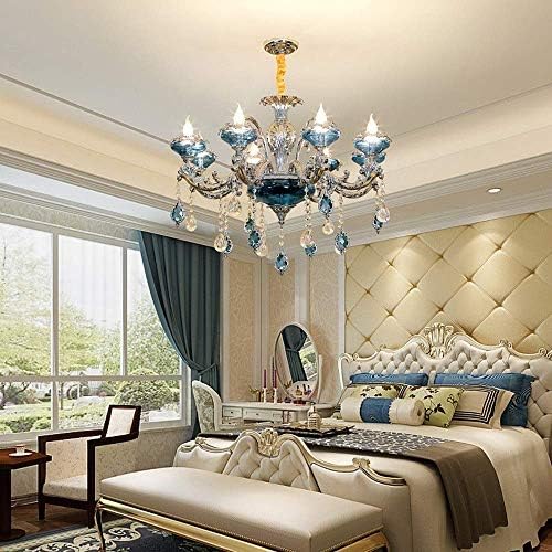 Longjuan C 天井照明 シャンデリアパーフェクト現代のミニマリストのシンプルな亜鉛合金キャンドルクリスタルledシャンデリア6シャンデリア直径70センチメートルハイ 55センチ メートル15 平方メートルショップヴィラレストラン階段用 シャンデリア Loober Com