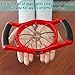 [Large Size], Newness Premium Apple Slicer Corer, Cutter, Divider, Wedger, Stainless Steel with 8 Sharp Serrated Blade, Ergonomic Grip Handle and Plastic Base