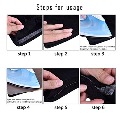 Rolin Roly Fabric Fusing Tape Adhesive Hem White Black Curtains Clothes Dresses Pants Jeans No Sewing Heat Bond Washable Tape Each 70 Yards 2 Pack