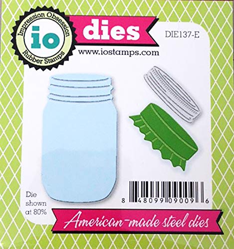 Impression Obsession io Steel Die # DIE137-E Mason Jar Die US American Made