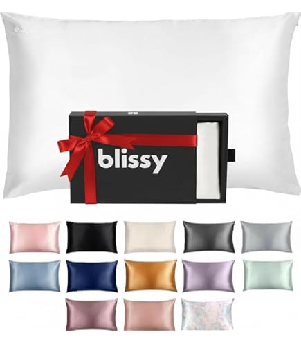 SUNDAYSILKS™ Juego De 2 Fundas De Almohada De Seda | Juego De 2 Fundas De Almohada De Seda De Morera 22 Momme | Todos Los Lados 100% Seda Pura Para Mujer