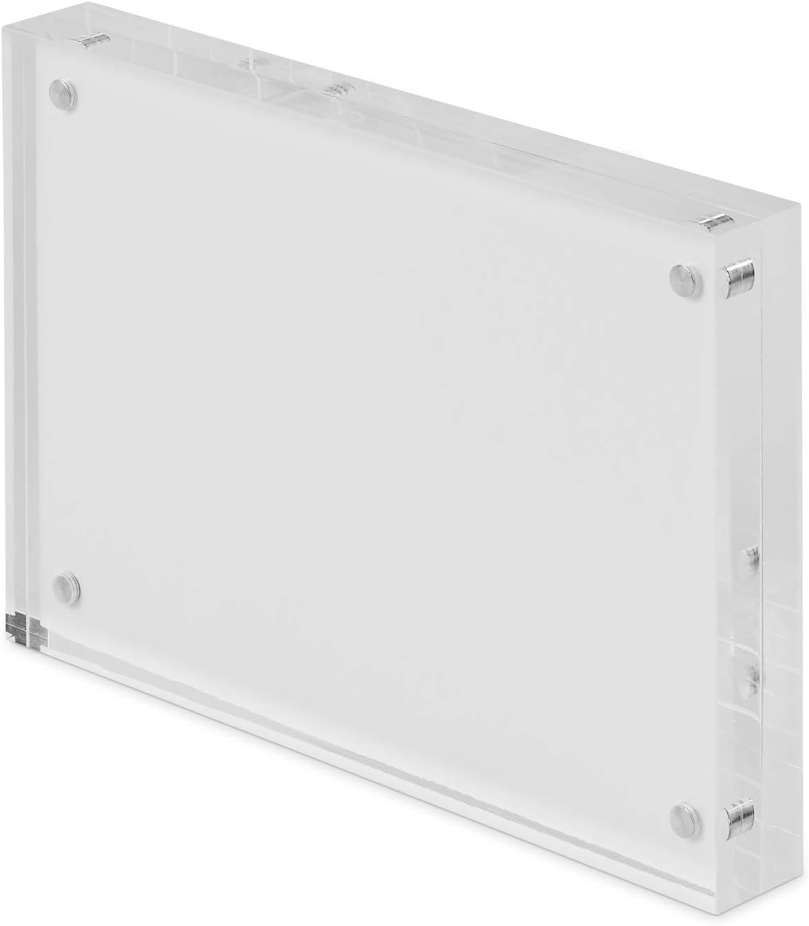 Scribble Magnetic 6 x 4 Inch Acrylic Photo Frame/Block, Free Standing, Use Horizontally or Vertically, Clear - Image 4