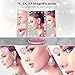Belursus Makeup Vanity Mirror with Lights 3X/2X/1X Magnification LED Lighted Mirror Dual Power with Touch Screen Switch Portable Trifold High Definition Clarity Cosmetic Light Up Cosmetic Mirror