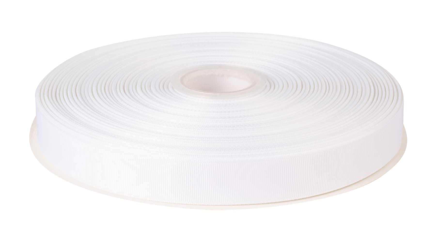 Fondersy 22mmX 91M Solid Grosgrain Ribbon for Gift Wrapping, Hair Bows, Parties, Wedding Decoration, Crafts Sewing(White)