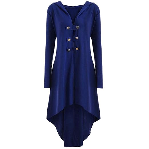 Steampunk Damen Mantel | Frauen Vintage Gothic Spitzen Steampunk Korsett Kleid Kostüm Eleganter Smoking-Blazer V-Ausschnitt L