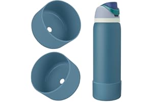 BKBY 2PCS Silicone Water Bottle Boot, Compatible with Owala 24oz 32oz 40oz, Protective Anti-Scratch & Anti-Dent No Noise Sleeve Cover Compatible with FreeSip/Twist/Flip Stainless Steel Water Bottles