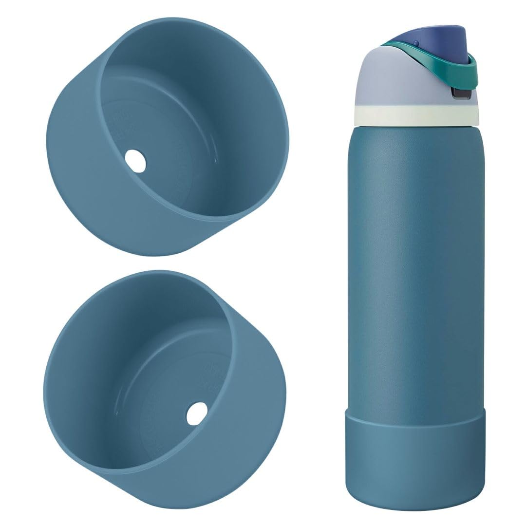 Photo 1 of BKBY 2PCS Silicone Water Bottle Boot, Compatible with Owala 24oz 32oz 40oz, Protective Anti-Scratch & Anti-Dent No Noise Sleeve Cover Compatible with FreeSip/Twist/Flip Stainless Steel Water Bottles