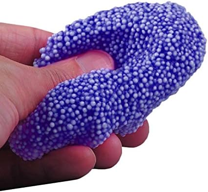 VENMO Fluffy Floam Slime Clay With Beads No Borax Safe And Non Toxic For Kids Bubblegun Sented Soft Playdough Stress Relief Toy (Blue)