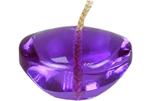 Zest Candle 12-Piece Floating Candles, 1.75-Inch, Clear Purple Gel