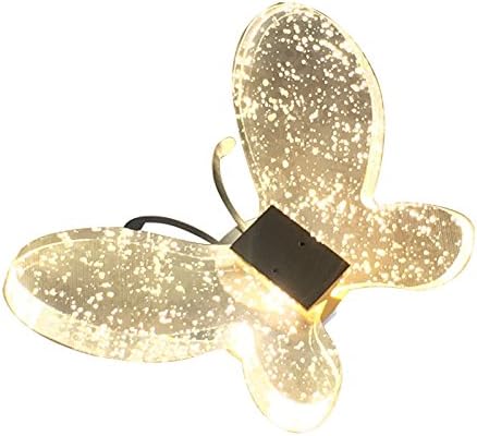 ZHOUYANModern Minimalist led Crystal Bubble Butterfly Wall lamp Bedside lamp Creative Mirror Front Entrance Staircase lamp