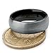 Jstyle Jewelry Tungsten Rings for Men Wedding Band Black Ring 8mm … (11.5)