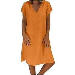 My Recent Orders Women's Summer Cotton Linen Dress