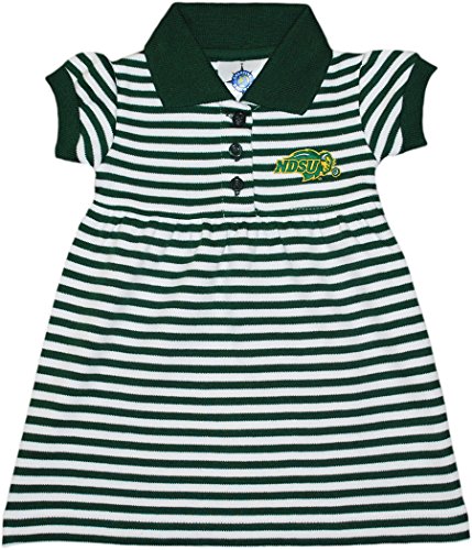 North Dakota State University Bisons Striped Game Day Dress with Bloomer
