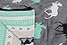 Dear Baby Gear - Baby Car Seat Canopy - Infant Car Seats Covers - Carseat Canopies for Boys and Girls - Toddler Carseat Cover with Snap Opening (Reversible Black, Grey, Mint Moose, Aztec 40
