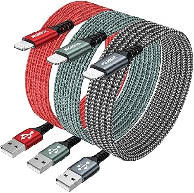 Cavo iPhone [3Pezzi/2M] Certificato MFi Cavo Lightning Per iPhone