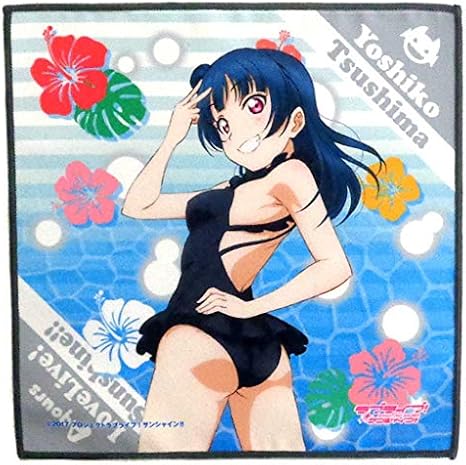 Amazon セガコラボカフェ ラブライブ サンシャイン マイクロファイバータオルvol 2 水着 津島善子 アニメ 萌えグッズ 通販