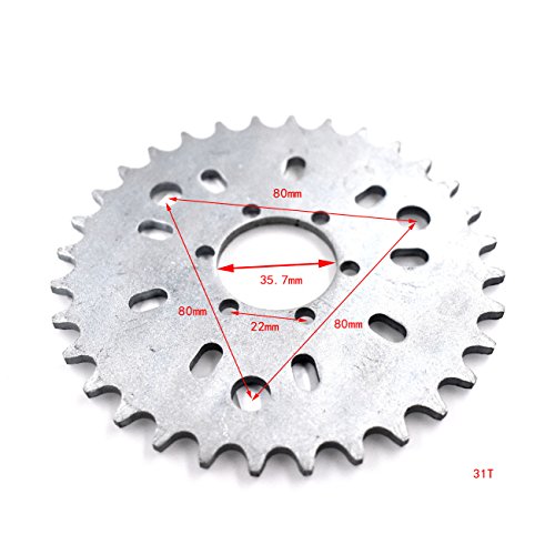 JRL Wheel Sprocket 32T 32 Tooth Fit Motorized Gas Cycle Bicycle 50cc 60cc 80cc 415 Chain